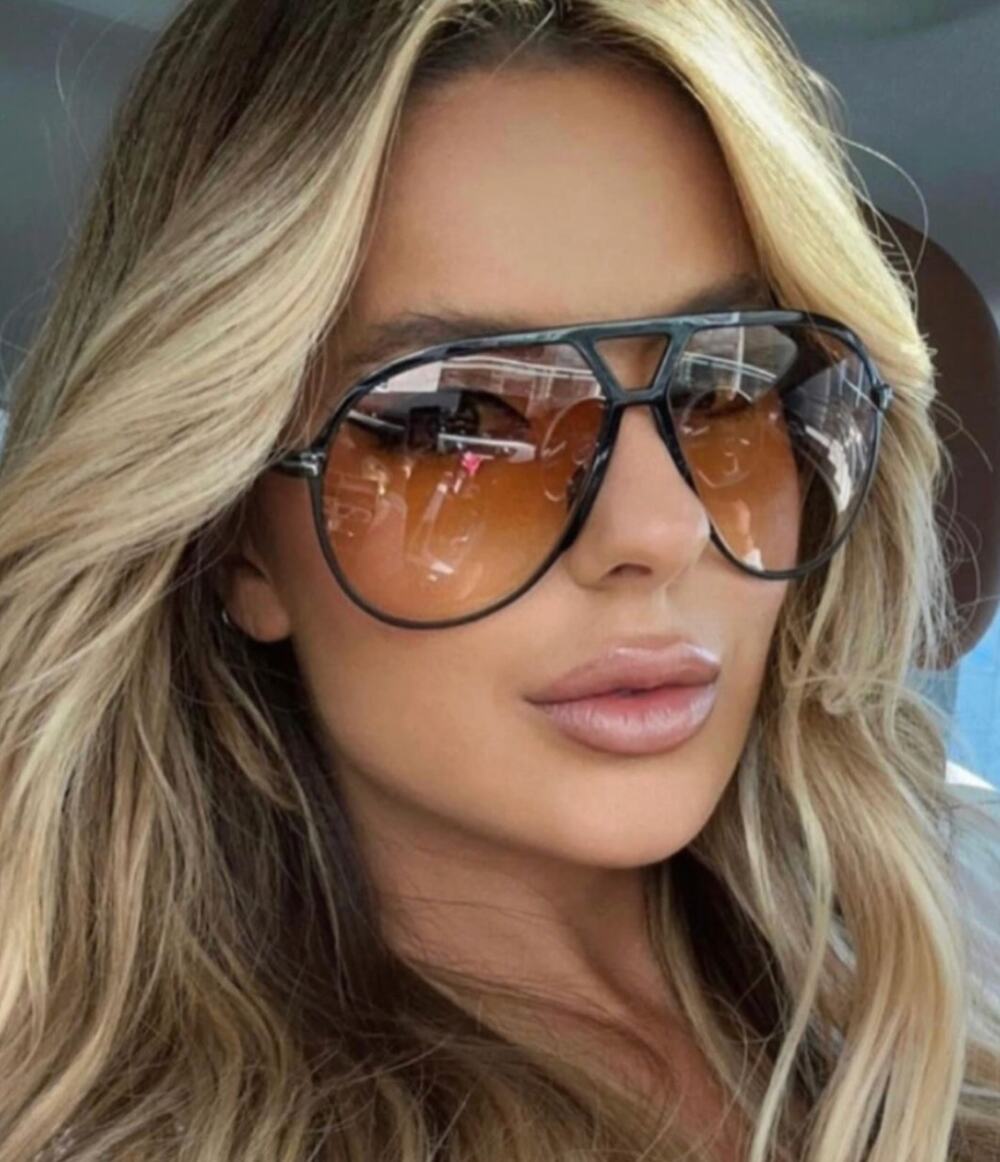 NEW Tom Ford FT1060 Xavier Sunglasses in Black Yellow $600
